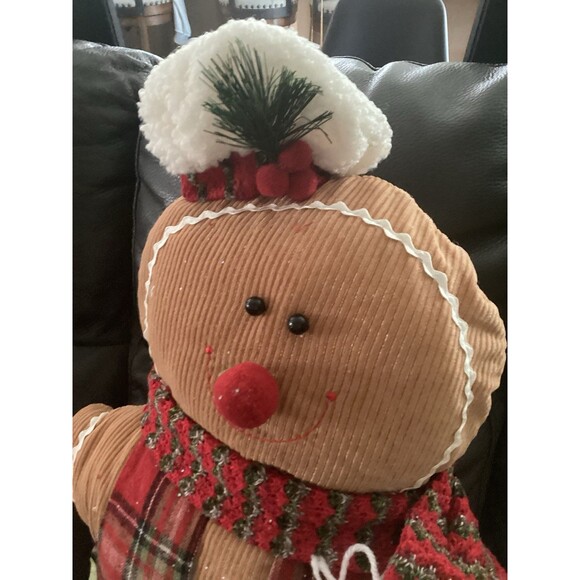 Gingerbread Boy And Girl Set 18"-20" Hobby Lobby Plush Holiday Christmas Plaid - Picture 7 of 11